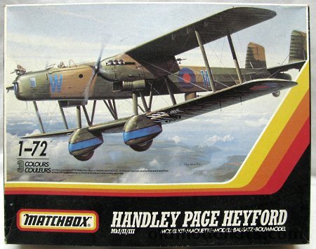 Matchbox 1/72 Handley Page HP-58 Heyford Mk.III - Mk.I and Mk.II, PK605 plastic model kit